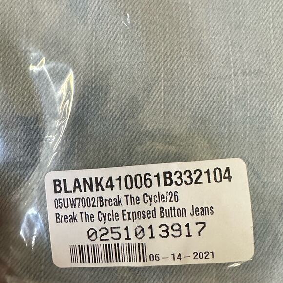 Blank NYC  Women's the Great Jones High Rise Skinny Break the Cycle Jean New - Picture 14 of 16